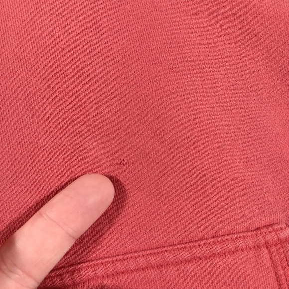 Vintage Lucky Brand Hoodie Womens XL Red Spellout Embroidered Denim Y2K - Picture 6 of 15